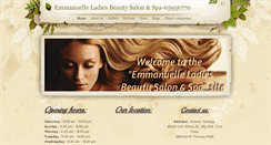 Desktop Screenshot of emmanuellebeautysalon-spa.com